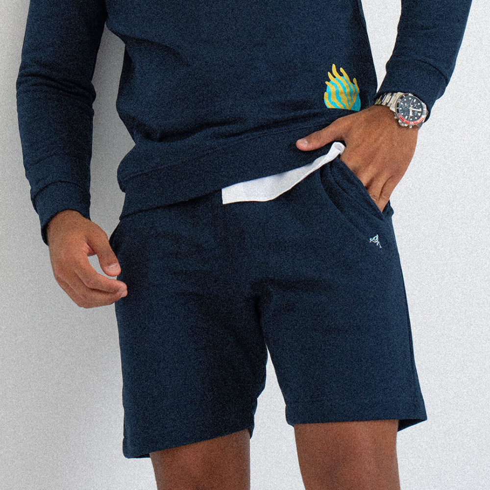 Navy Sweatshort
